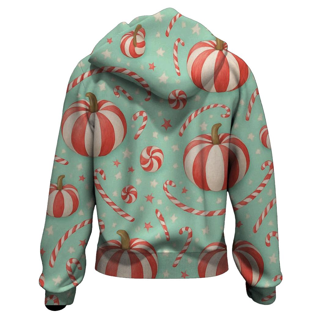 Peppermint Swirl Pumpkin Spiral Field hoodie styles