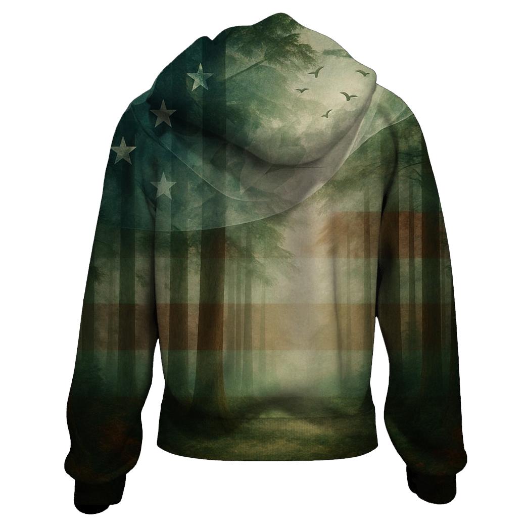Forest Canopy Patriot Wind hoodie designs