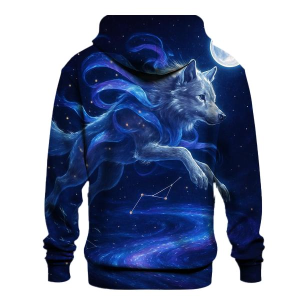 Celestial Drift Wolf heavyweight hoodies