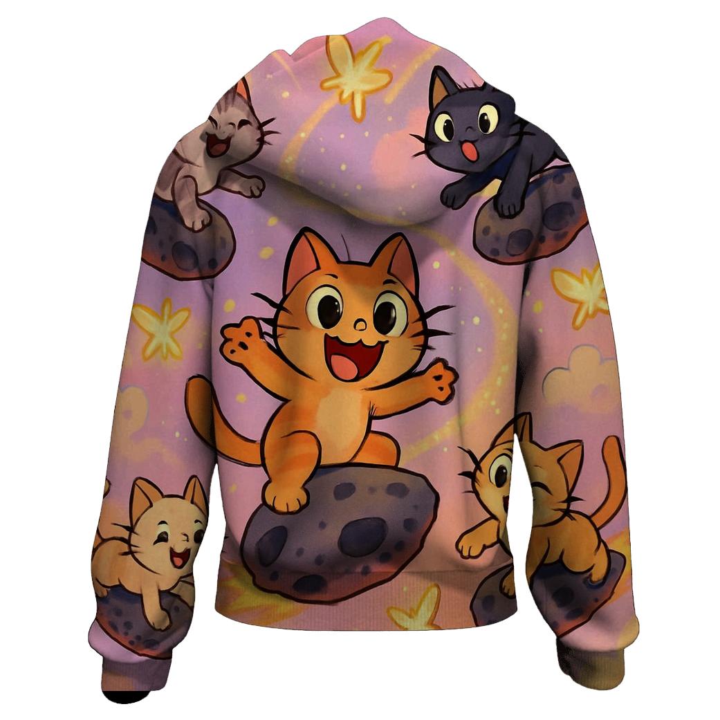 Playground Meteor Kitten Swarm printed hoodies