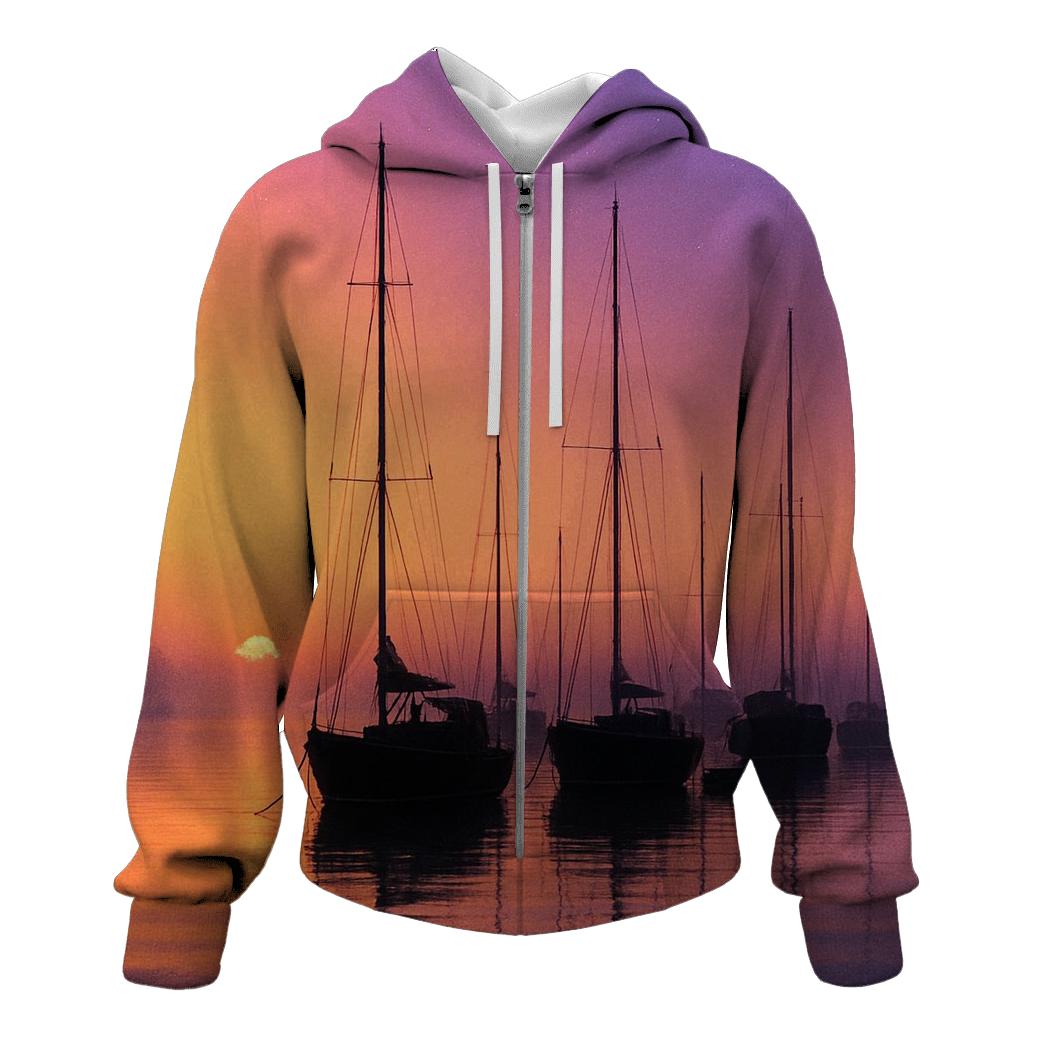Harbor Of Glass At Last Light premium hoodies