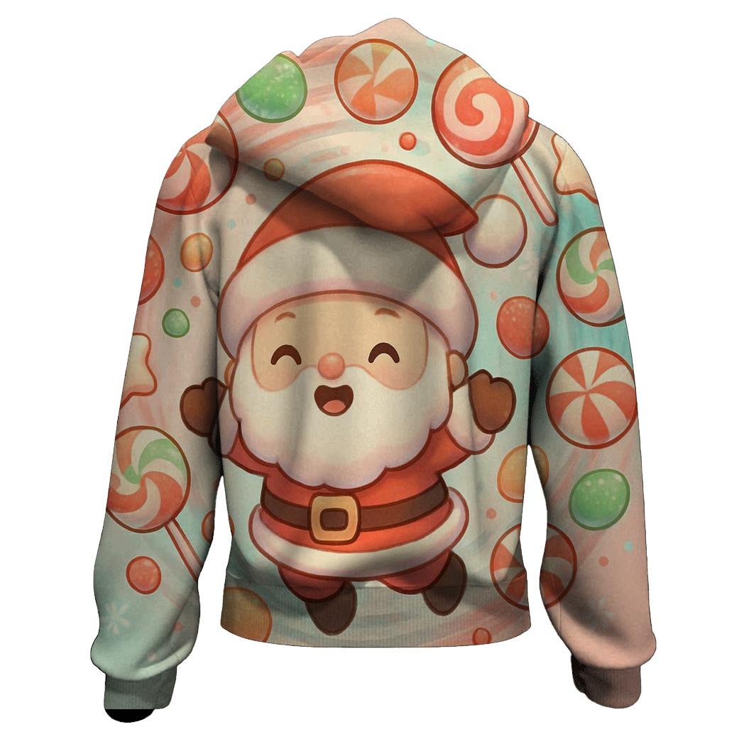 Bubblegum Chibi Santa Candy Storm embroidered hoodies