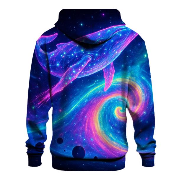 Neon Whale Surfing The Spiral Arm zip-up hoodies