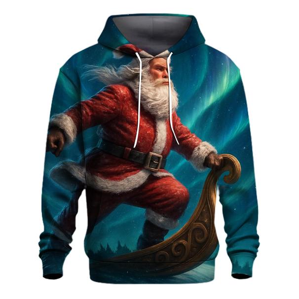 Celestial Aurora Santa Voyage hoodie designs