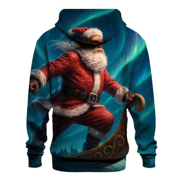 Celestial Aurora Santa Voyage hoodie designs
