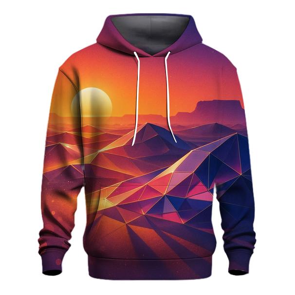 Dusk Over Crystal Dunes printed hoodies