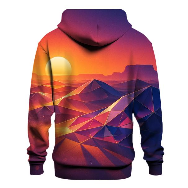 Dusk Over Crystal Dunes printed hoodies