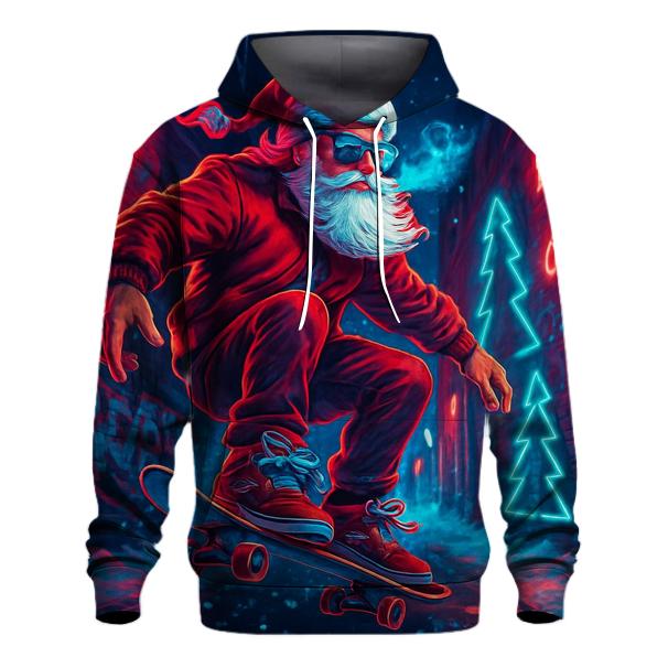 Neon Street Santa Skater Night hoodies fashion