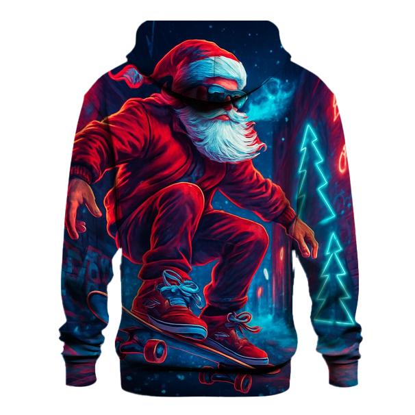 Neon Street Santa Skater Night hoodies fashion