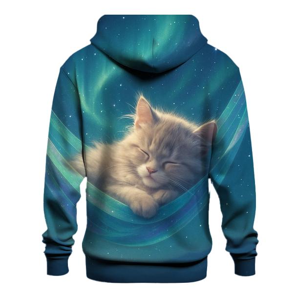 Aurora Dream Hammock Cat hoodies fashion