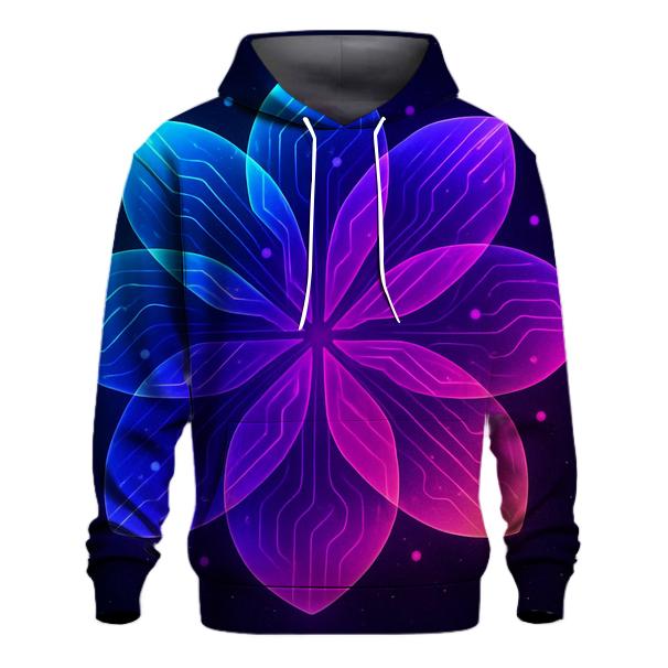 Aurora Circuit Bloom designer hoodies