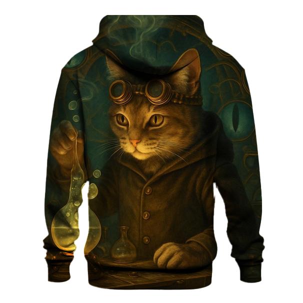 Clockwork Alchemist Cat Laboratory hoodie trends