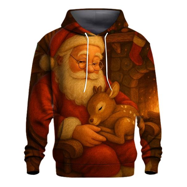Santa Cozy Cabin Storybook Dream zip-up hoodies