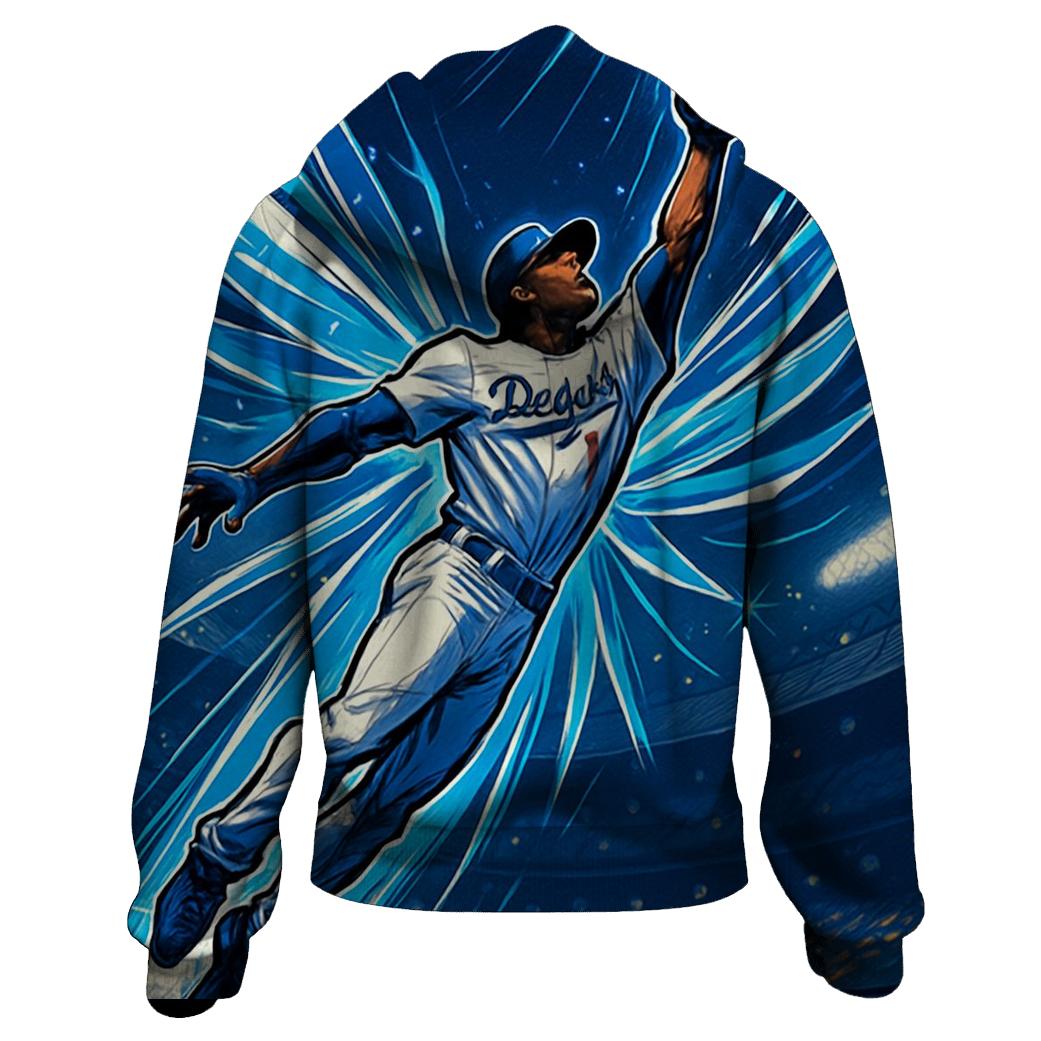 Angel Wing Outfield Leap zip-up hoodies