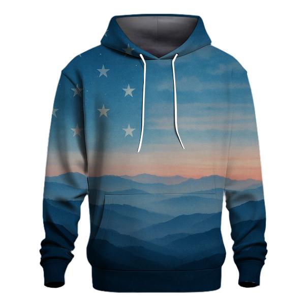 Mountain Dawn Banner graphic hoodies