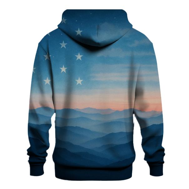 Mountain Dawn Banner graphic hoodies