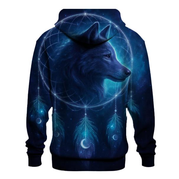 Astral Dreamcatcher Wolf lightweight hoodies