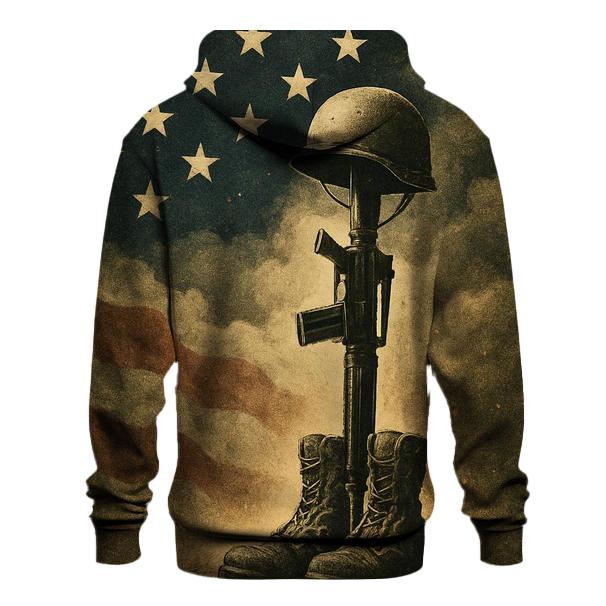 Silent Boots And Starlit Banner zip-up hoodies