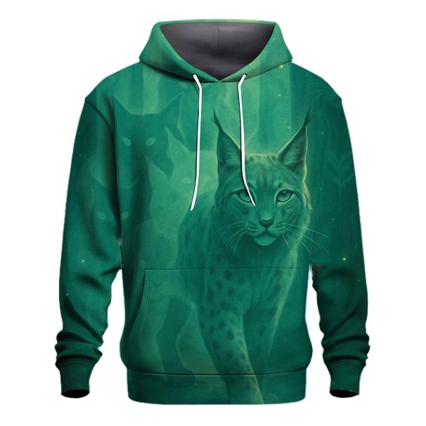 Forest Echo Spirit Lynx zip-up hoodies
