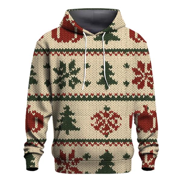 Nordic Knit Pumpkin Fair Isle Band pullover hoodies