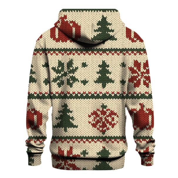 Nordic Knit Pumpkin Fair Isle Band pullover hoodies