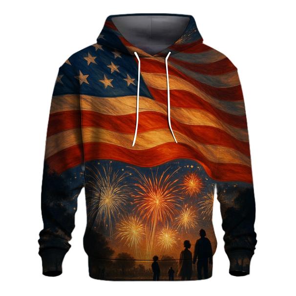 Fireworks Over Flowing Stripes hoodie trends