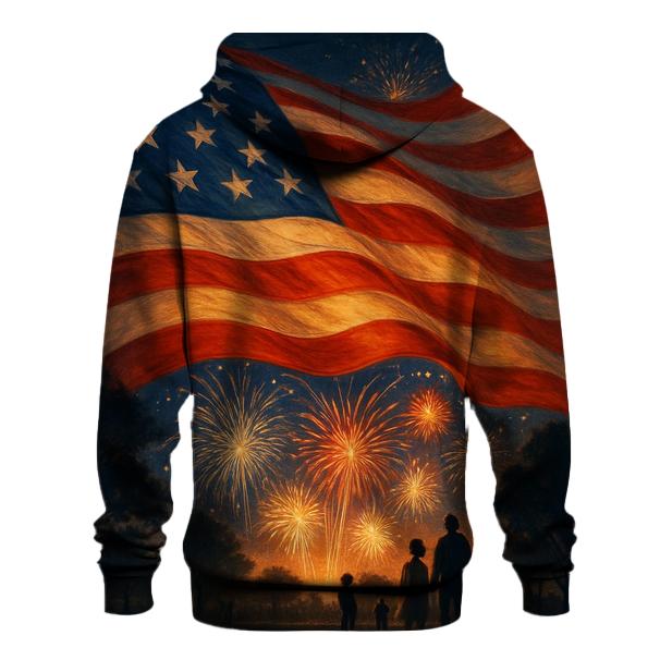 Fireworks Over Flowing Stripes hoodie trends