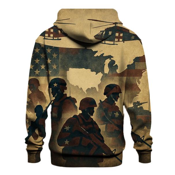 Camouflage Of The Republic embroidered hoodies