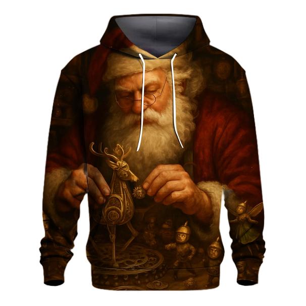 Clockwork Toymaker Santa Workshop designer hoodies