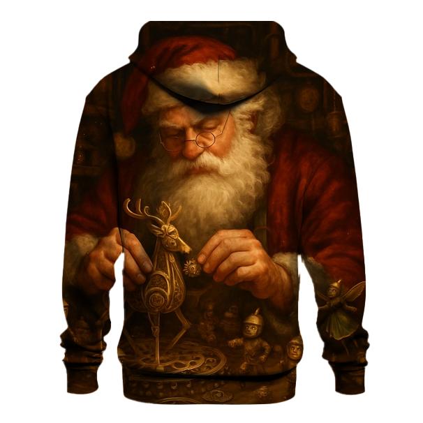 Clockwork Toymaker Santa Workshop designer hoodies
