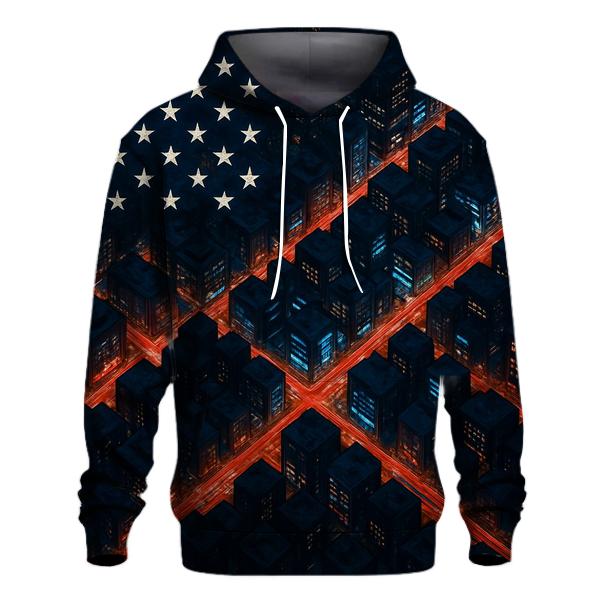 Urban Steel Grid Flag custom hoodies