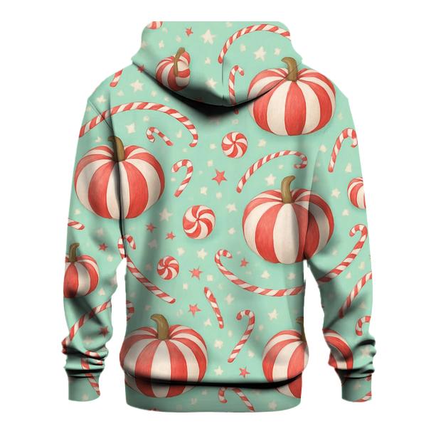 Peppermint Swirl Pumpkin Spiral Field graphic hoodies