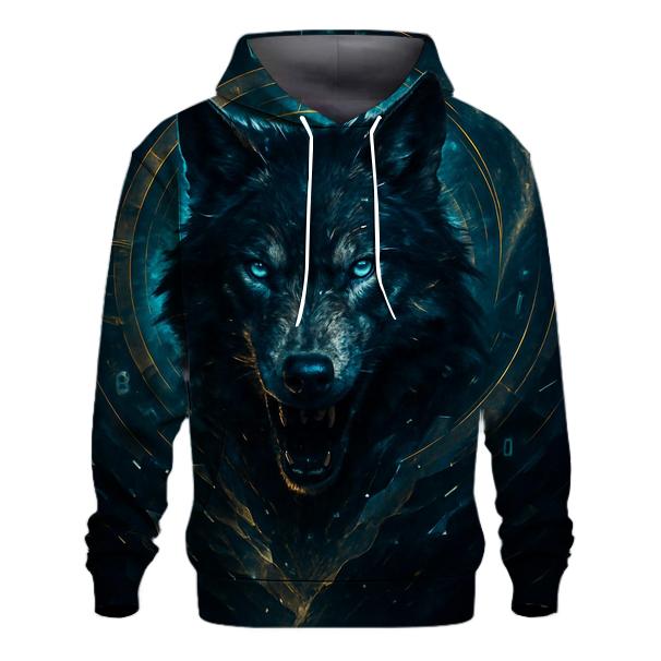 Chrono Rift Wolf premium hoodies