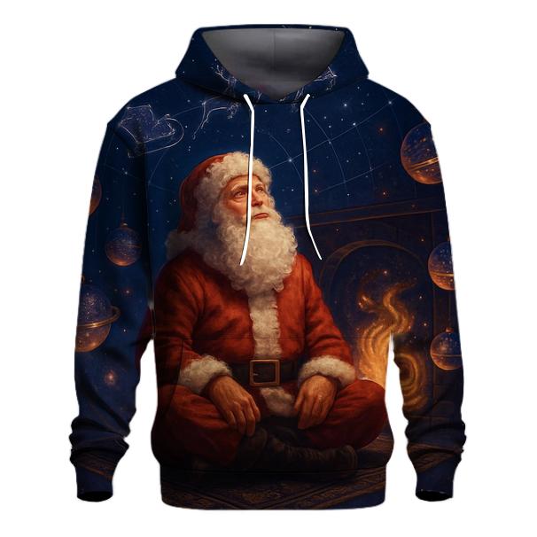 Galaxy Fireplace Santa Stargazer hoodie designs