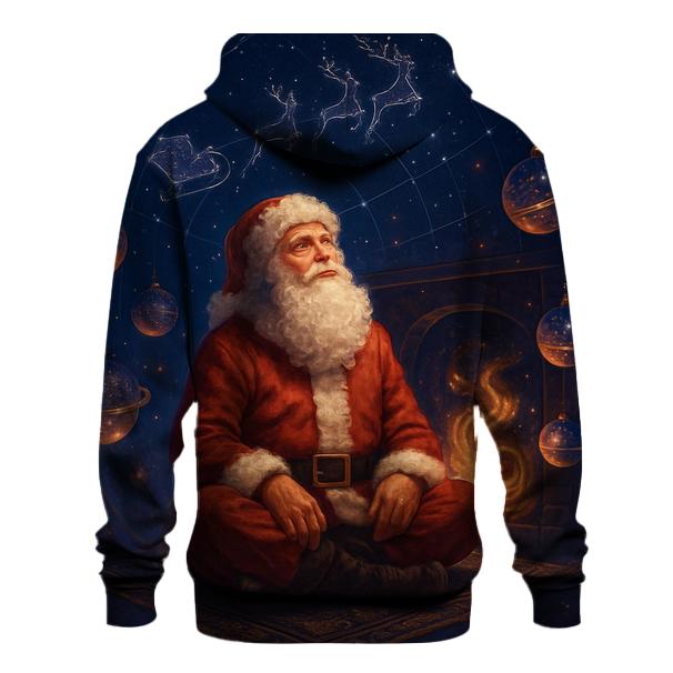Galaxy Fireplace Santa Stargazer hoodie designs