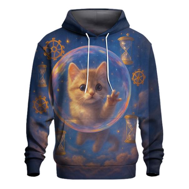 Time Bubble Kitten Voyage hoodies fashion
