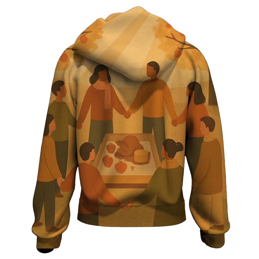 Golden Orchard Gratitude Circle lightweight hoodies