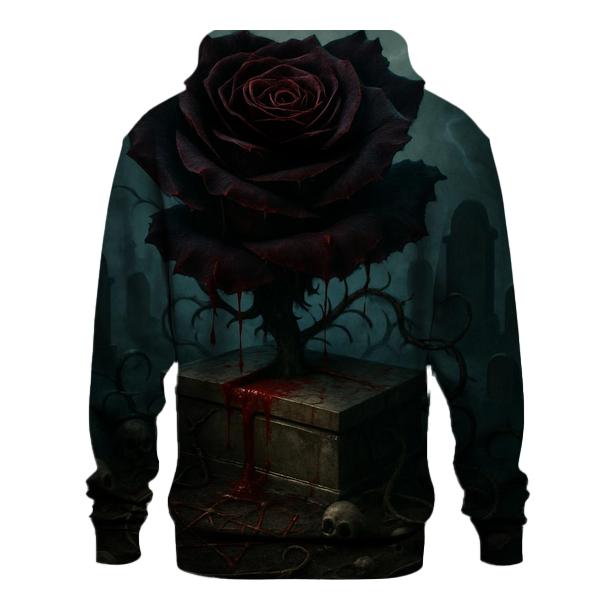 Crypt Bloom Of The Blood Rose embroidered hoodies