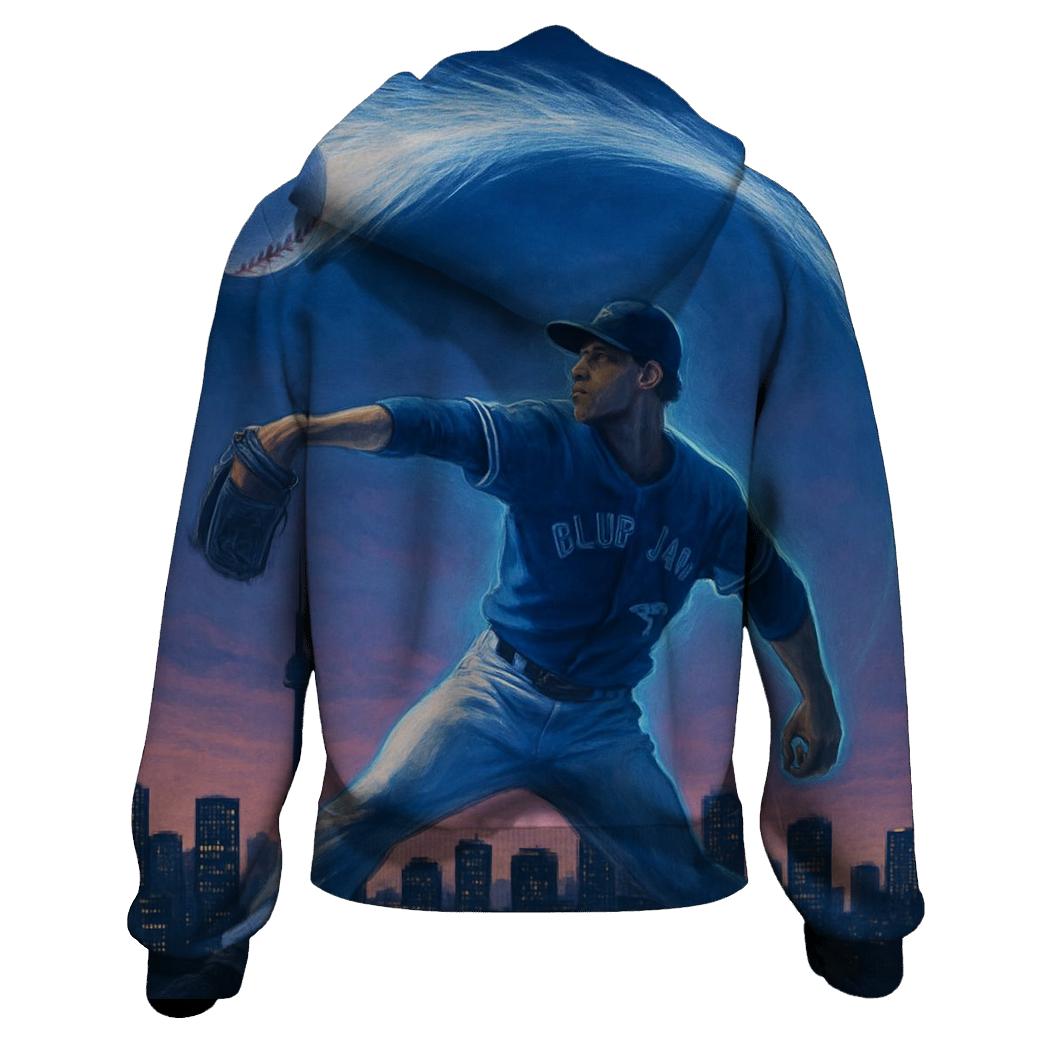 Skyline Curveball Arc Blue Jays Style pullover hoodies