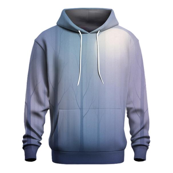 Lunar Veil Gradient Forest pullover hoodies