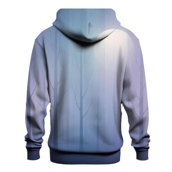 Lunar Veil Gradient Forest pullover hoodies