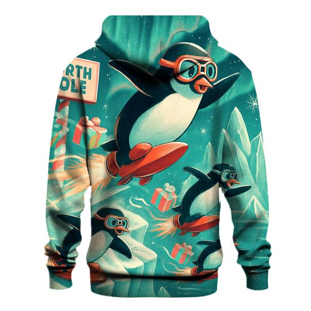 North Pole Penguin Delivery Squad hoodie styles