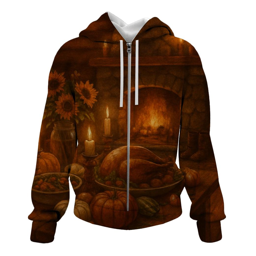 Cabin Hearth Harvest Evening hoodies fashion