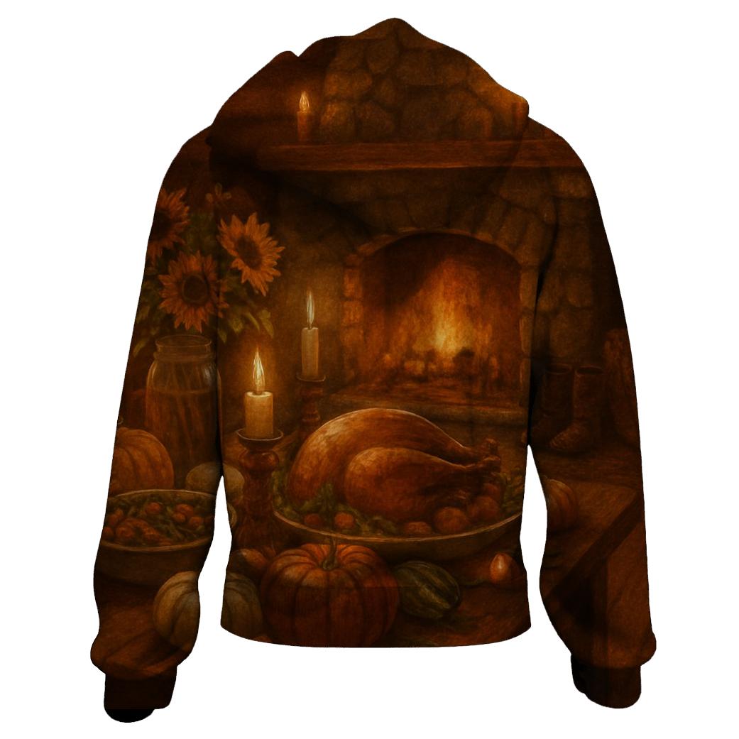 Cabin Hearth Harvest Evening hoodies fashion