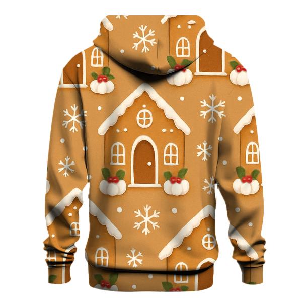 Gingerbread Village With Pumpkin Doorsteps graphic hoodies