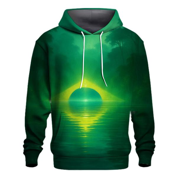 Brazilian Rainforest Flag Reflection embroidered hoodies
