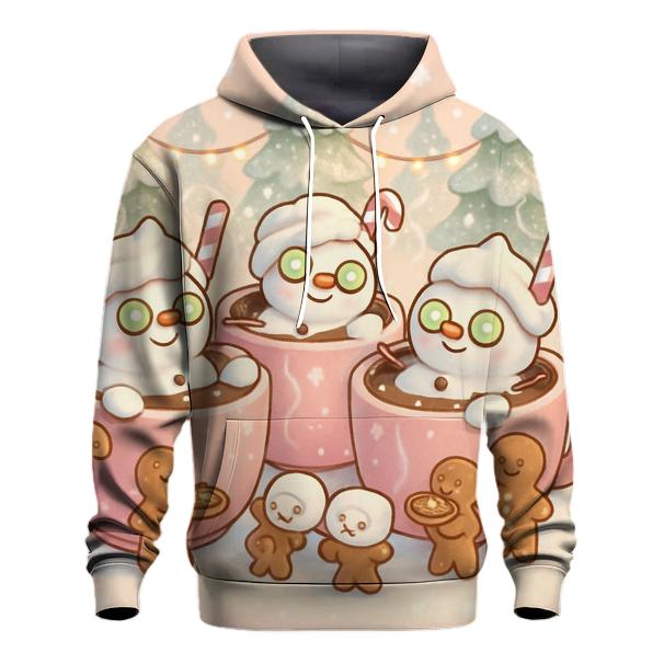 Snowman Hot Cocoa Spa Day lightweight hoodies