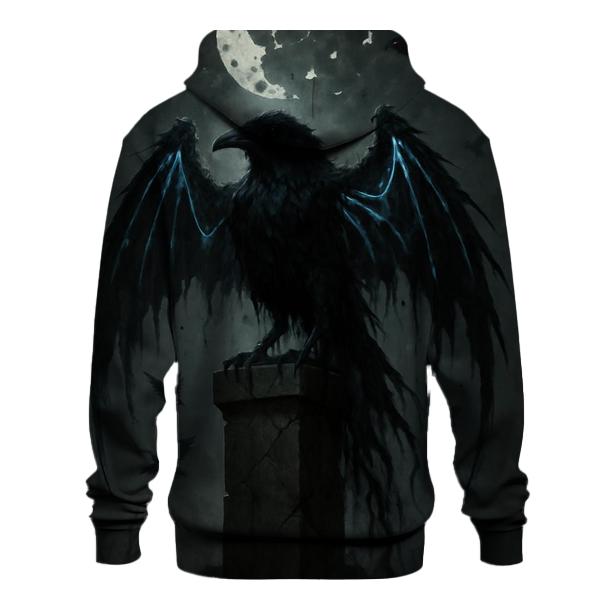 Raven Court Of The Shattered Moon printed hoodies