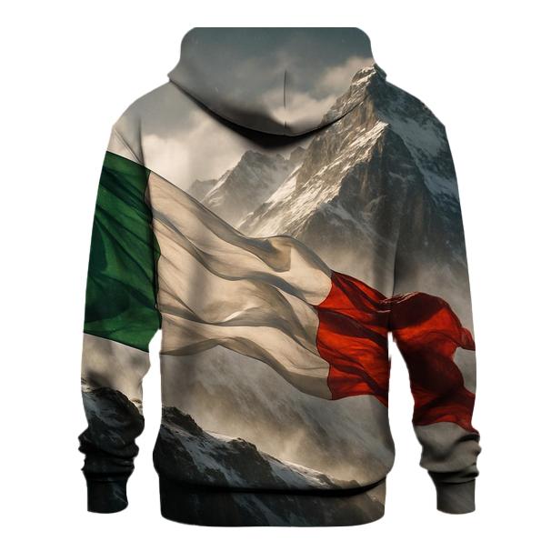 Italian Tricolor Alpine Winds lightweight hoodies