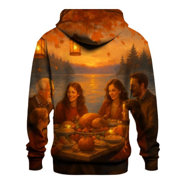 Harvest Lanterns By The Lakeside printed hoodies